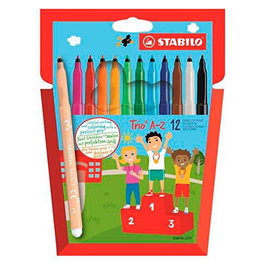 Stabilo Rotuladores Trio Az C-Surtidos Estuche 12 Ud