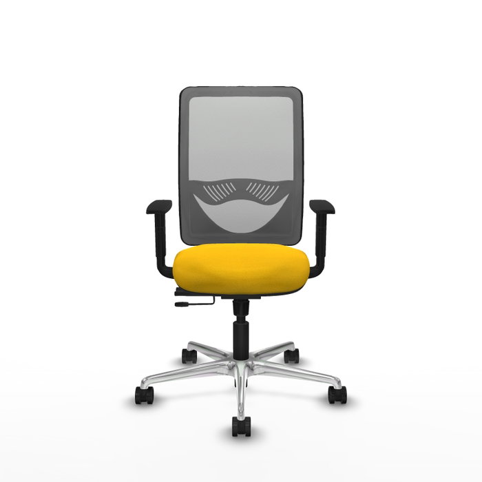 PIQUERAS Y CRESPO Silla de oficina Zulema con mecanismo Sincro/Traslack, Amarillo y Gris PIQUERAS Y CRESPO Silla de oficina Zulema con mecanismo Sincro/Traslack, Amarillo y Gris