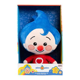 Bandai Peluche Musical Payaso Plim Plim 30cm - Muñeco de Peluche Suave y Abrazable con Música para Bebés +12 Meses