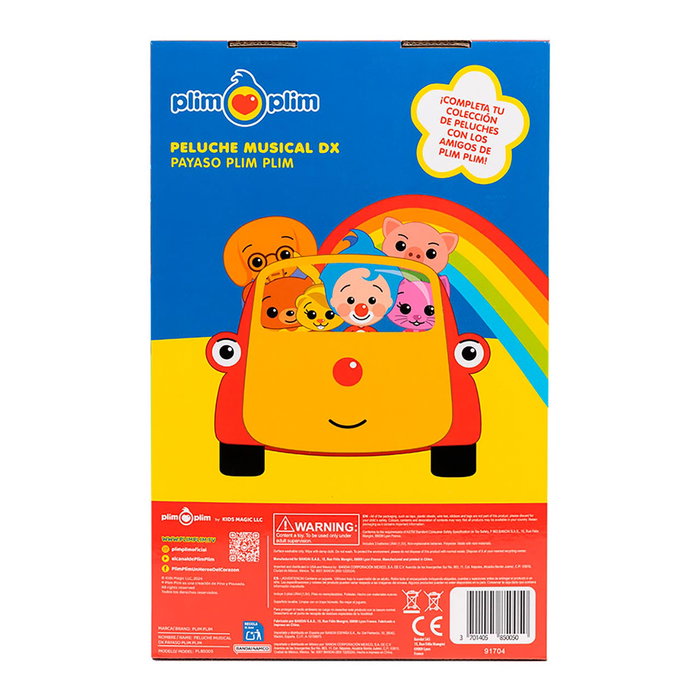 Bandai Peluche Musical Dx Payaso Plim Plim de 30 cm Bandai Peluche Musical Dx Payaso Plim Plim de 30 cm