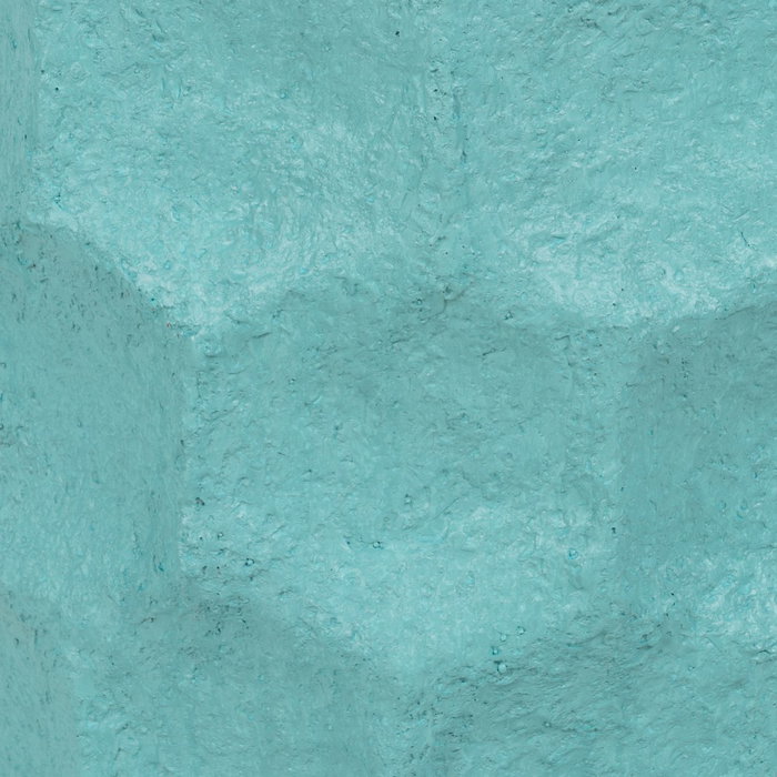 Macetero Azul Cemento Decoración 42,70 X 42,50 X 62 cm