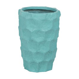 Macetero Azul Cemento Decoración 42,70 X 42,50 X 62 cm