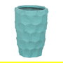 Macetero Azul Cemento Decoración 42,70 X 42,50 X 62 cm