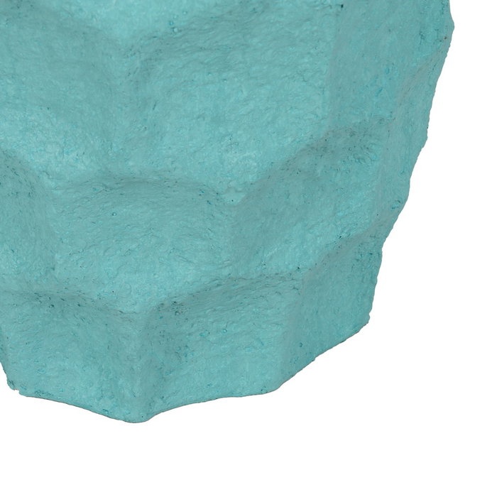 Macetero Azul Cemento Decoración 42,70 X 42,50 X 62 cm