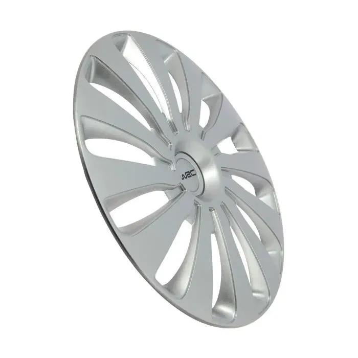 WRC 4 Hubcaps 14 SEPANG Tapacubos Ruedas Gris Plateado ABS Metalizado Alto Brillo Juego 4 Unidades 14 Pulgadas