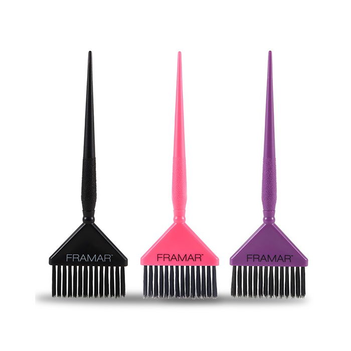 Framar Juego de Brochas Tricolor Big Daddy, 3 Unidades