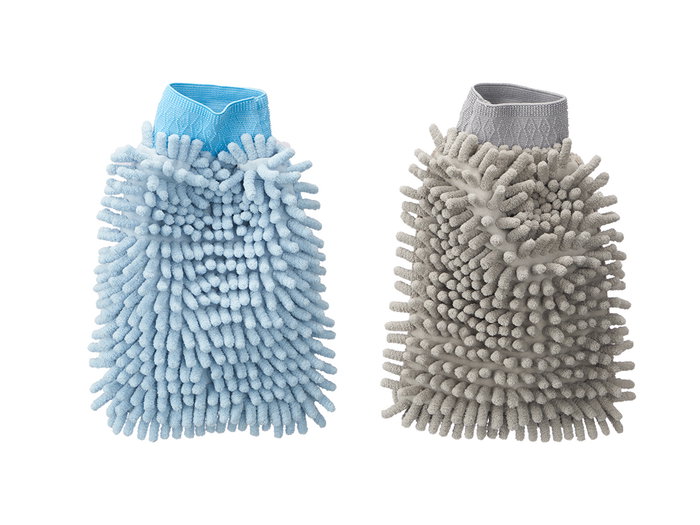 Arte Regal Manopla Microfibra Doble Tejido Azul Gris 24 x 4 x 17 cm (Set de 24)