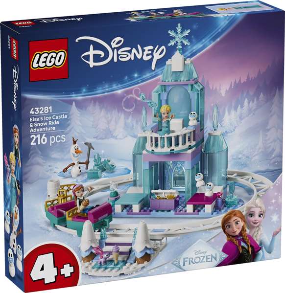 LEGO Disney Frozen Castillo de Hielo de Elsa y Aventura en la Nieve 43281
