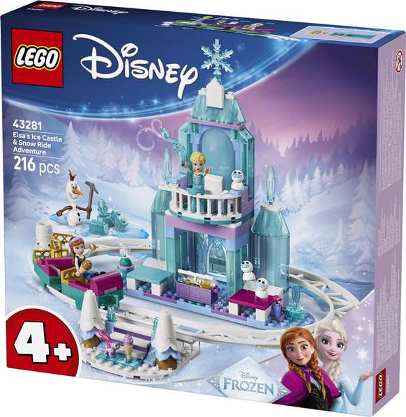 LEGO Disney Frozen Castillo de Hielo de Elsa y Aventura en la Nieve 43281