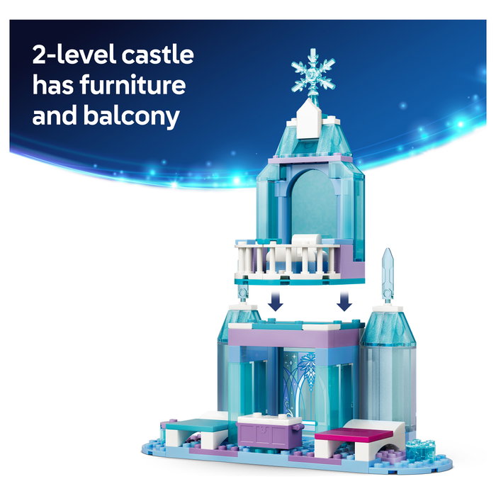 LEGO Disney Frozen Castillo de Hielo de Elsa y Aventura en la Nieve