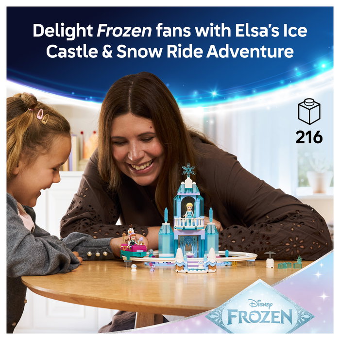 LEGO Disney Frozen Castillo de Hielo de Elsa y Aventura en la Nieve