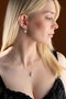 Heliophilia Silver NRZ999196 Conjunto Collar y Pendientes de Plata de Ley 925 con Circón Blanco Elegante para Mujer