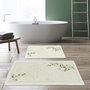 Mijölnir Kt459 Juego de Alfombrillas de Baño de Poliéster Antideslizante Antibacteriano 50x60cm 60x100cm