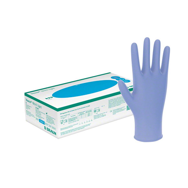 B. Braun Vasco Nitril Light Guantes de Nitrilo Sin Polvo Talla S B. Braun Vasco Nitril Light Guantes de Nitrilo Sin Polvo Talla S