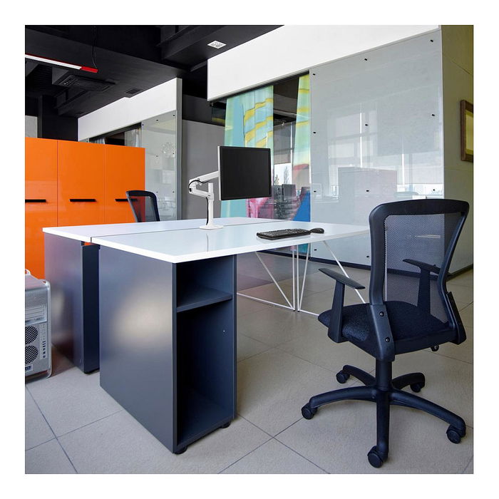 Ergotron LX Monitorarm Gelenkarm, Hochstange - Schreibtischbefestigung, Traglast 11,3 kg, Bildschirm bis 81,3 cm (32"), Höhenverstellbar, Weiß