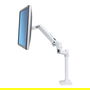 Ergotron LX Monitorarm Gelenkarm, Hochstange - Schreibtischbefestigung, Traglast 11,3 kg, Bildschirm bis 81,3 cm (32"), Höhenverstellbar, Weiß