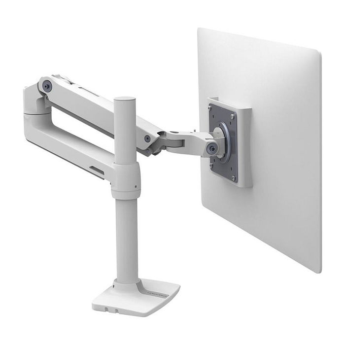 Ergotron LX Monitorarm Gelenkarm, Hochstange - Schreibtischbefestigung, Traglast 11,3 kg, Bildschirm bis 81,3 cm (32"), Höhenverstellbar, Weiß