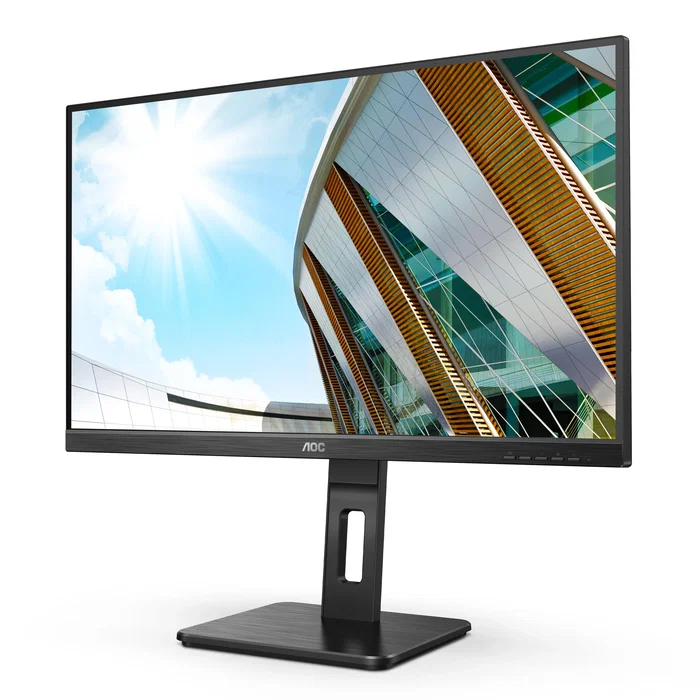 AOC Monitor 27P2Q 27" Full HD (1920x1080) IPS 100Hz 4ms AMD FreeSync Hub USB 3.2 Altavoces HDMI DP VGA DVI Negro para Negocios