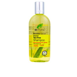 Dr. Organic Champú Purificante Árbol de Té Bioactivo Orgánico, Cabello Graso y Cuero Cabelludo Problemático, 265 ml