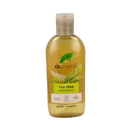 Dr. Organic - BIOACTIVE ORGANIC Tea Tree Shampoo 265 ml - Champú Purificante con Aloe Vera y Menta para Cabello Graso y Cuero Cabelludo Problemático