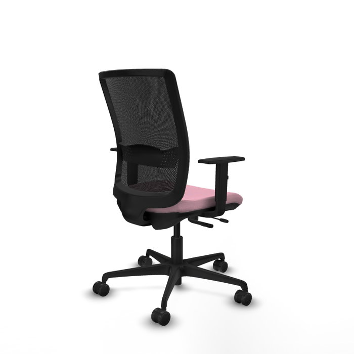 PIQUERAS Y CRESPO Silla de oficina Haches Rosa y Negro con Mecanismo Sincro/Traslack PIQUERAS Y CRESPO Silla de oficina Haches Rosa y Negro con Mecanismo Sincro/Traslack