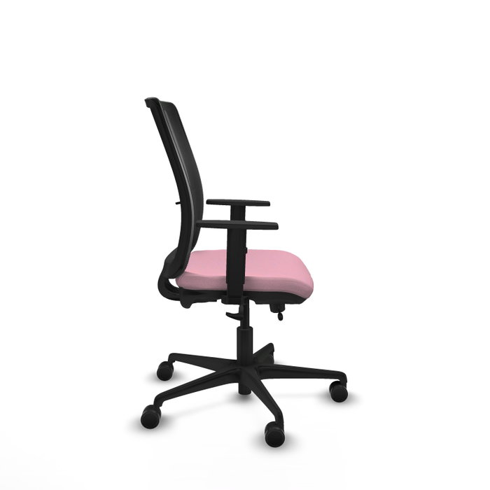 PIQUERAS Y CRESPO Silla de oficina Haches Rosa y Negro con Mecanismo Sincro/Traslack PIQUERAS Y CRESPO Silla de oficina Haches Rosa y Negro con Mecanismo Sincro/Traslack