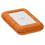 LaCie Rugged Secure STFR2000403 Disco Duro Externo Portátil 2TB USB-C 3.2 Gen 1 Cifrado AES-256 bits, Resistente a Golpes, Agua y Caídas, Compatible PC/Mac, Color Naranja y Blanco