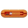 LaCie Rugged Secure STFR2000403 Disco Duro Externo Portátil 2TB USB-C 3.2 Gen 1 Cifrado AES-256 bits, Resistente a Golpes, Agua y Caídas, Compatible PC/Mac, Color Naranja y Blanco