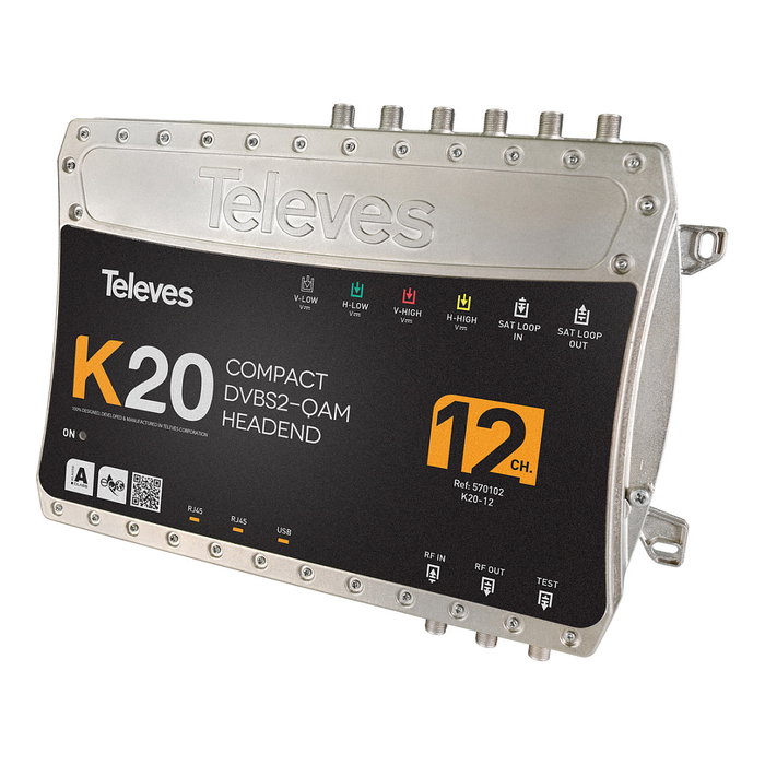 Televes K20 Kompaktkopfstelle 12Transponder DVB-S2 en QAM