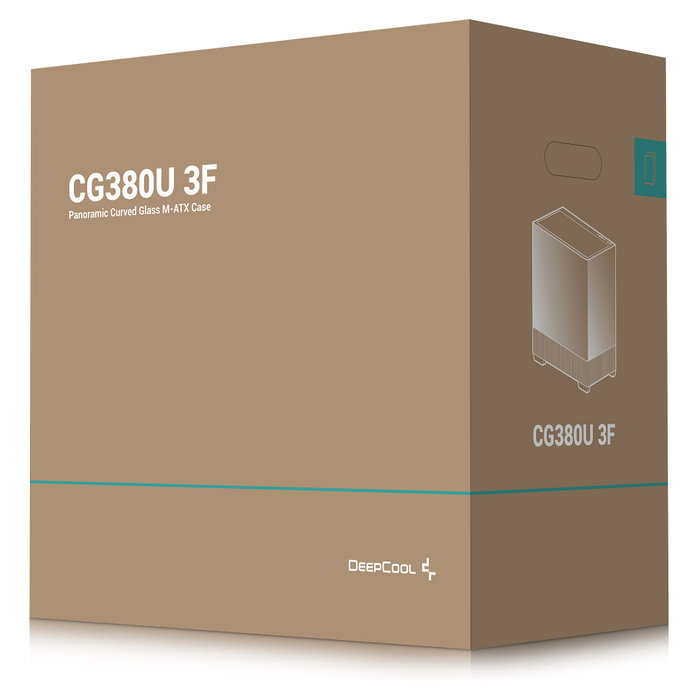 DeepCool CG380U 3F Torre PC Gaming Negro ITX micro ATX Vidrio Templado RGB