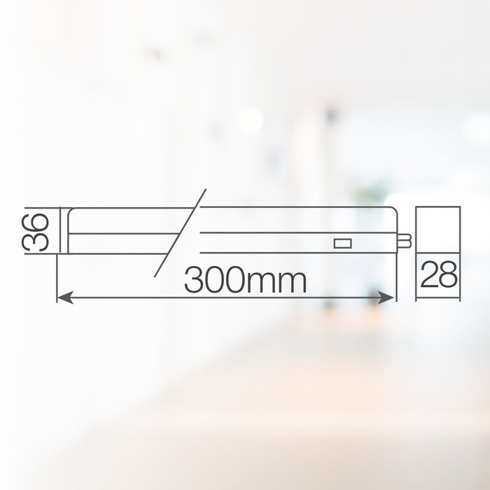 GSC Evolution Regleta LED T5 Siluas 300mm 4W 4000 - 6000K