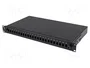 LANBERG Lanberg FOP1-24SS-LDB Panel de Parcheo 1U Negro
