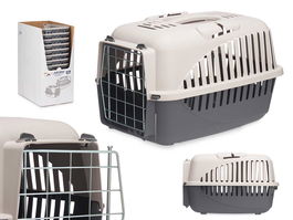 Mascow Transportin Puerta Metal Antracita 46.5x32x32 cm (Set de 12)