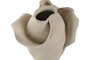 DKD Home Decor Jarrón de Cerámica Orgánico Artesanal Blanco