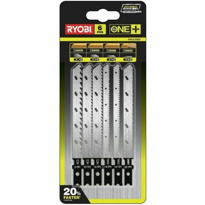 Ryobi Blister de 6 cuchillas para sierra de calar