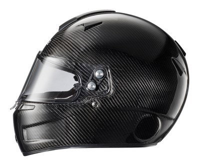 Sparco S0033540XS Casco Air KF-7W Carbono FIA para Karting Negro Talla XS - Doble Ventilación y Visera Ajustable