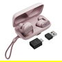 Logitech Zone True Wireless Auriculares Inalámbricos con Cancelación de Ruido Activo y Micrófono, Color Rosa, para Oficina y Llamadas