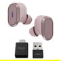 Logitech Zone True Wireless Auriculares Inalámbricos con Cancelación de Ruido Activo y Micrófono, Color Rosa, para Oficina y Llamadas