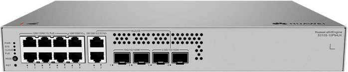 HUAWEI eKit eKitEngine S310S Switch Gestionado, 8x 10/100/1000BASE-T (6x PoE+), 2x 2.5GBASE-T (PoE+), 2x 10GE SFP+, 2x 2.5GE SFP, 128W PoE, Sin Ventilador