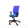 PIQUERAS Y CRESPO Silla de oficina Motilla Azul con mecanismo Sincro/Traslack