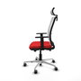 PIQUERAS Y CRESPO Silla de oficina Haches con mecanismo Sincro/Traslack Rojo y Blanco