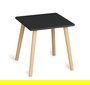 Inde Mesita Auxiliar Madera Black 6 cm (ancho) x 43 cm (alto) x 41 cm (largo) (2 Unidades)