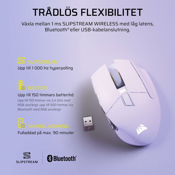 Corsair Scimitar Elite Wireless Blanco