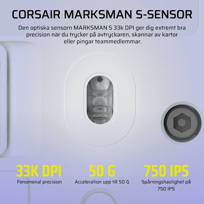 Corsair Scimitar Elite Wireless Blanco