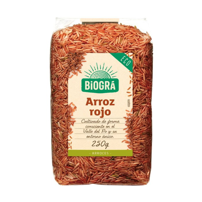 Biográ Arroz Rojo BIO Integral 250g - Sabor intenso a frutos secos Biográ Arroz Rojo BIO Integral 250g - Sabor intenso a frutos secos