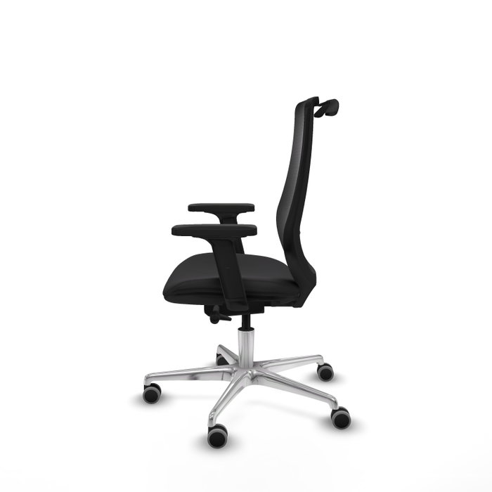 PIQUERAS Y CRESPO Silla de oficina Mardos con mecanismo Sincro/Traslack y Brazos 2D en Negro