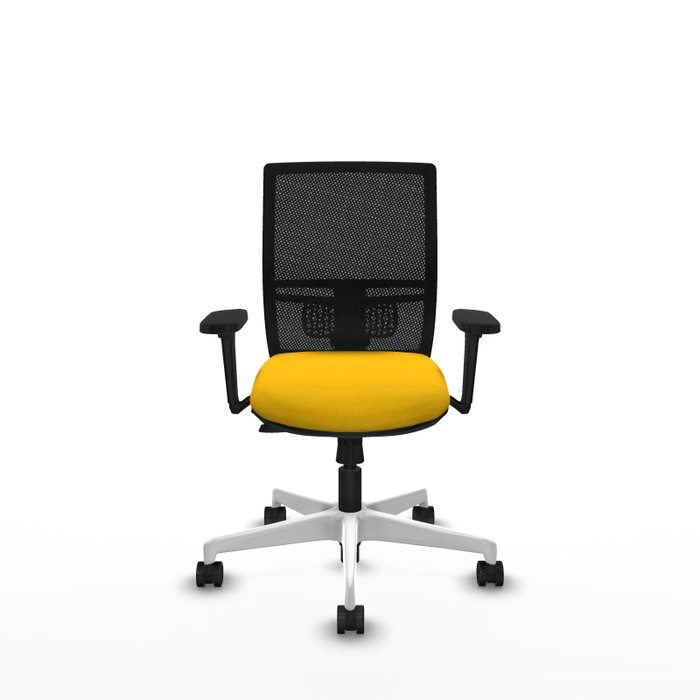 PIQUERAS Y CRESPO Silla de oficina Yunquera con mecanismo Sincro/Traslack, Amarillo y Negro PIQUERAS Y CRESPO Silla de oficina Yunquera con mecanismo Sincro/Traslack, Amarillo y Negro