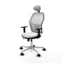 PIQUERAS Y CRESPO Silla de oficina Jorquera con mecanismo Sincro/Traslack, color Blanco