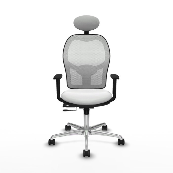 PIQUERAS Y CRESPO Silla de oficina Jorquera con mecanismo Sincro/Traslack, color Blanco