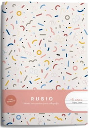 RUBIO PAPELERIA Libreta A5 de 44 hojas con pauta Montessori 5mm